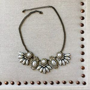 Pearl and Crystal Statement Necklace